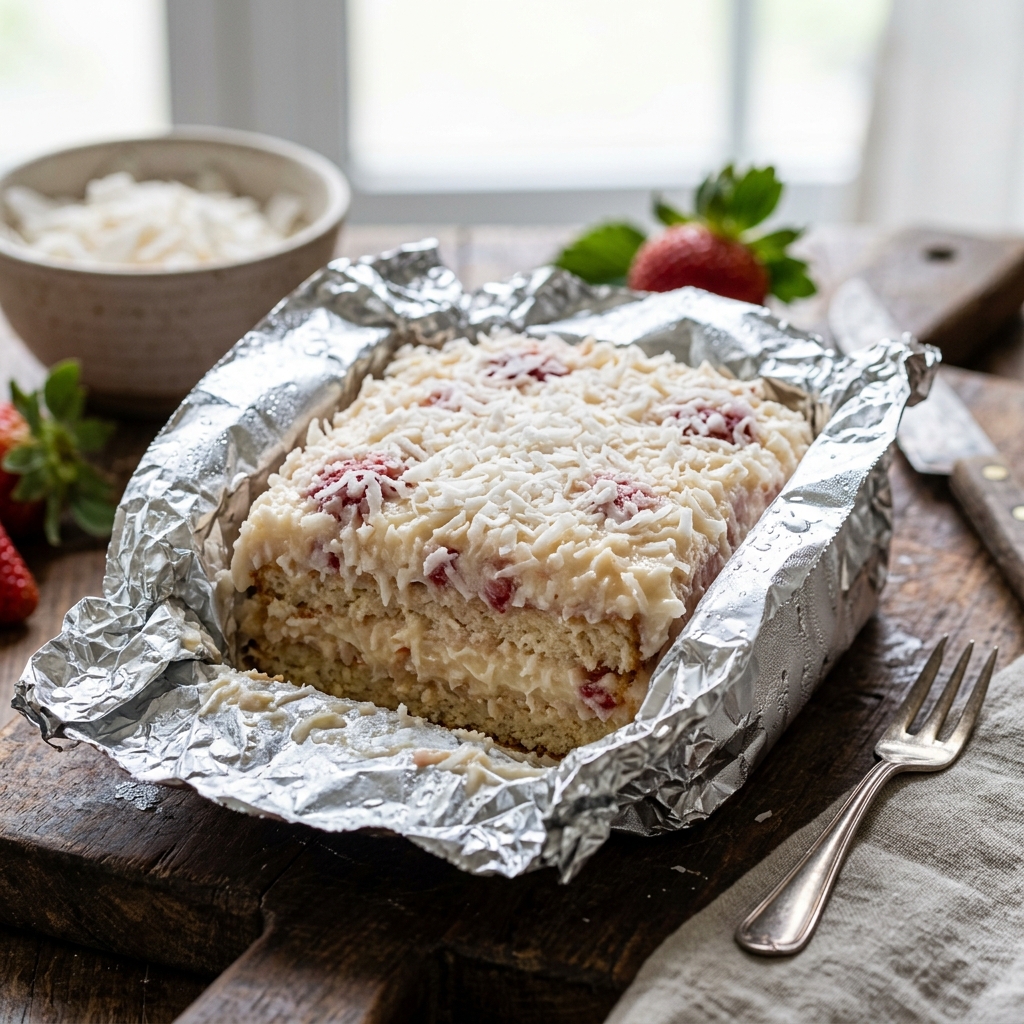 Bolo Gelado de Morango